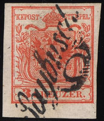 .gestempelt - Österr. Ausg. 1850 Nr. 3H - Briefmarken