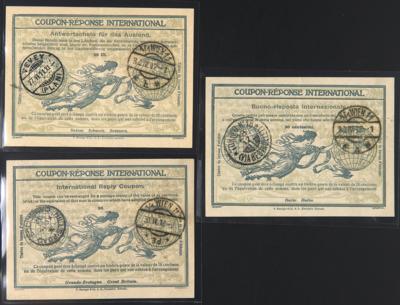 .gestempelt - Österr. Monarchie - Partie Internationale Antwortscheine von Wien 1912, - Stamps and postcards