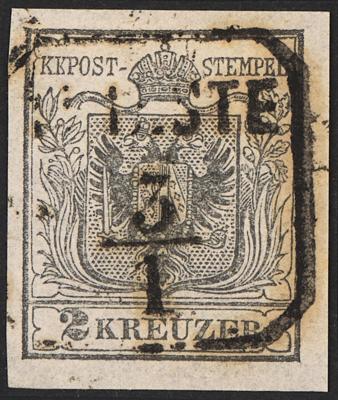 .gestempelt - Österr. Nr. 2H Type Ia SILBERGRAU (Erstdruck), - Stamps and postcards