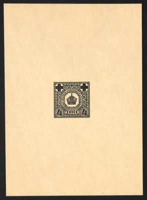 (*) - Österr. 1914 - Entwurf einer - Briefmarken
