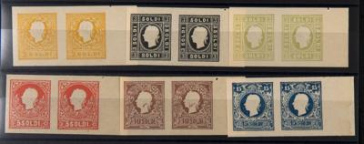 (*) - Österr. Monarchie - NEUDRUCKBOGENPROBEN Lombardei - Venetien 1884, - Briefmarken