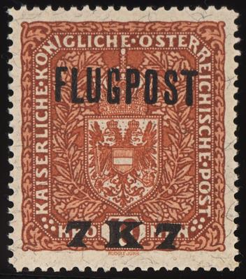 ** - Österr. Monarchie - Nr. (2) A (NICHT VERAUSGABTER WERT 7K auf 10K Flugpost 1918), - Briefmarken
