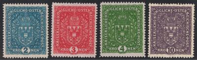 ** - Österr. Nr. 204I/206I, - Stamps and postcards