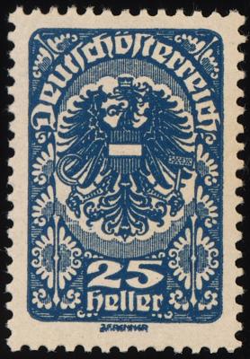 ** - Österr. Nr. 265c (tiefblau), - Briefmarken