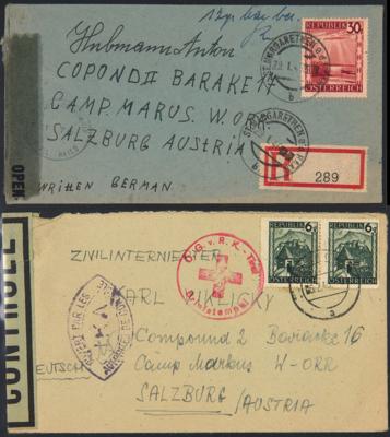 Poststück/Briefstück - Interess. Partie - Stamps and postcards