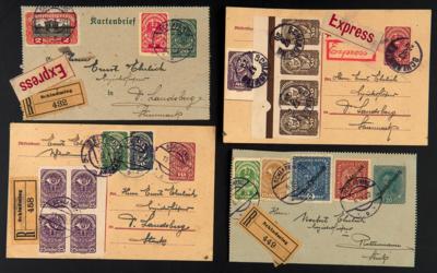 Poststück - Interess. Partie Poststücke Österr. I. Rep. aus 1920 - alle ab SCHLADMING, - Francobolli e cartoline
