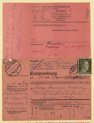 Poststück - Oberösterreich/STEYR 5 Überrollbelege knapp vor Kriegsende nach Weisswasser, - Francobolli e cartoline