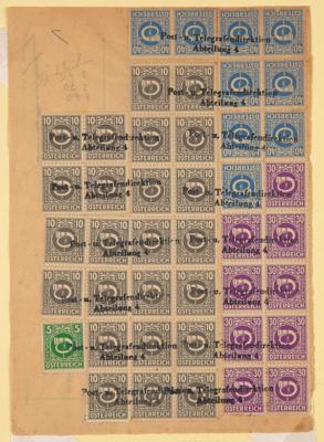 Poststück - Österr. 1945 - Dokumentation der Telegraphendirektion, - Stamps and postcards