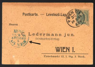 Poststück - Österr. - 5 Heller Ganzsachenausschnitt - Francobolli e cartoline