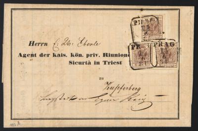Poststück - Österr. Ausg. 1850 - Nr. 4M - Stamps and postcards