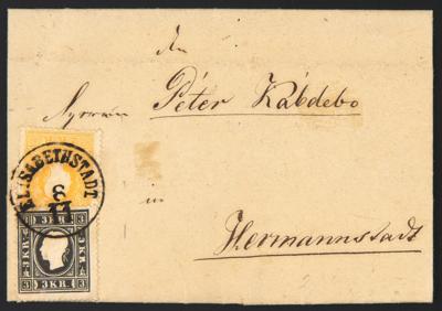 Poststück - Österr. Ausg. 1858 - Nr. 10I - Stamps and postcards