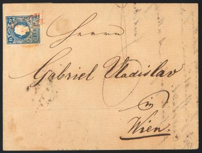 Poststück - Österr. Ausg. 1858 - Nr. 15II - Briefmarken