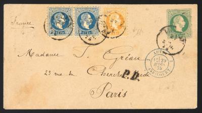 Poststück - Österr. Ausg. 1867 - Nr. 35I - Známky a pohlednice