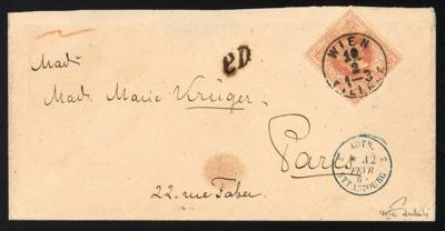 Poststück - Österr. Ausg. 1867 - Nr. 41Ic - Známky a pohlednice