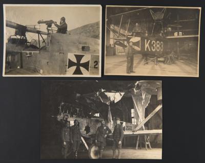 Poststück - Österr. Feldpost WK I - Interess. Partie Fotos Österr. Luftwaffe WK I u.a. der Flieger - Kompanie Nr. 11, - Stamps and postcards
