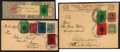 Poststück - Österr. - Lokalsuasgaben I. Rep. - Hilfspost MERAN, - Stamps and postcards