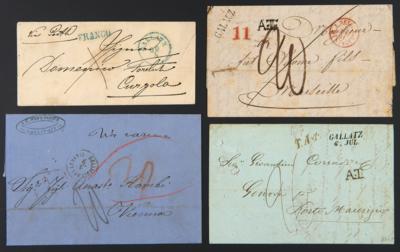 Poststück - Österr. Post in d. Levante 6 Poststück ab GALACZ ab 1841, - Stamps and postcards