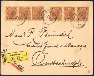Poststück - Österr. Post in d. LEVANTE - Briefmarken