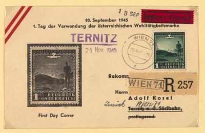 Poststück - Österreich 1945 Heimkehrer-Zuschlagsmarke - Známky a pohlednice