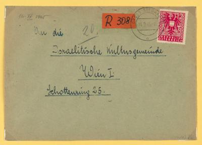 Poststück - Österreich 1945 - zwei - Stamps and postcards