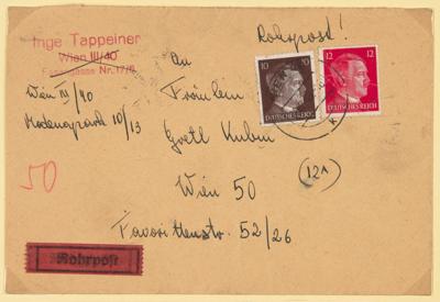 Poststück - Österreich/Wien 1945 2 rare - Stamps and postcards