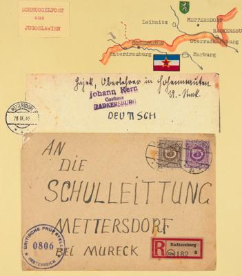 Poststück - Schmuggelbrief aus der - Známky a pohlednice
