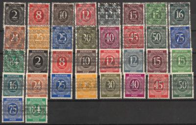 ** - Bizone Nr. 52IDD/68IDD und 52IIDD/68IIDD, - Stamps