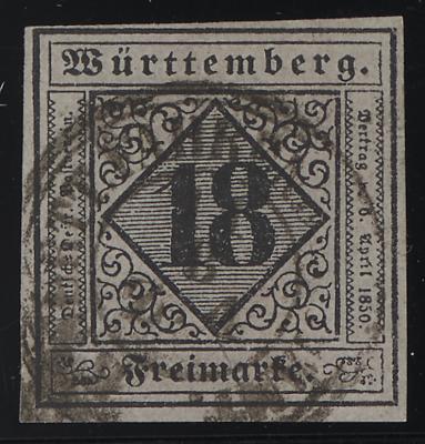 .gestempelt - altd. Staaten - Württemberg - Nr. 5 Type I, - Francobolli