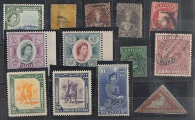 .gestempelt/*/** - Interessante u. reichh. Partie Britische Kolonien ca. 1860/1975 mit vielen besseren Werten, - Stamps