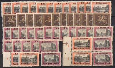 **/*/gestempelt/(*) - Reichh. Lagerbestand D.Reich 1937/1945 sowie Dienstm. etc., - Briefmarken