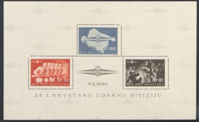 ** - Kroatien Block Nr. 8 (Sturmdivision), - Briefmarken