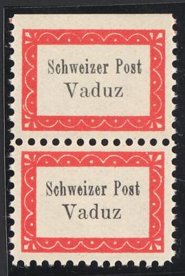 ** - Liechtenstein - Gemeinde Botenpost Vaduz - Sevelen Nr. IB im senkr. Paar mit Nr. IA, - Briefmarken