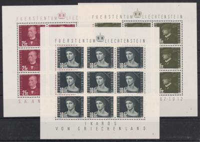 ** - Liechtenstein Nr. 257/66 im Kleinbogen, - Briefmarken