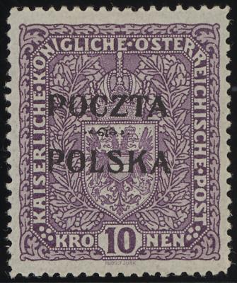 * - Polen Nr.47a (10 Kronen Braunviolett) - laut - Stamps