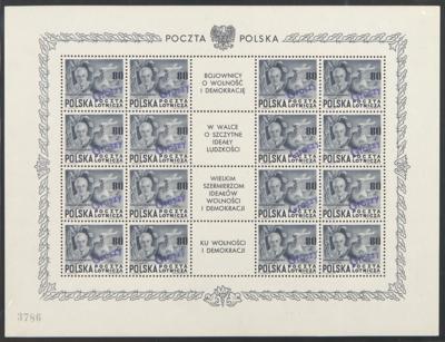 **/*/(*) - Sammlung Polen ab 1945 mit viel Überdruckausg. 1950, - Briefmarken