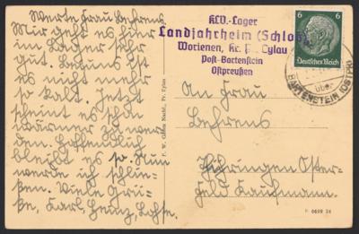 Poststück - Kinderlandverschickung in Ostpreußen 6 Poststück, - Briefmarken