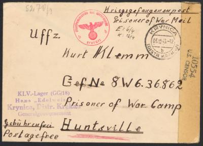 Poststück - Kinderlandverschickung ins Gen. Gouv., - Briefmarken