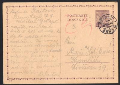 Poststück - Partie meist Protektoratsbelege (Böhmen u. M.) mit div. über D. Dienstpost, - Briefmarken