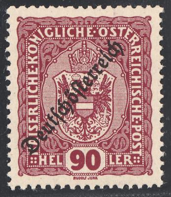 ** - Österr. Nr. 241y (90 Heller Freimarkenausg. 1918/19AUF DICKEM PAPIER (0,095 mm)), - Stamps