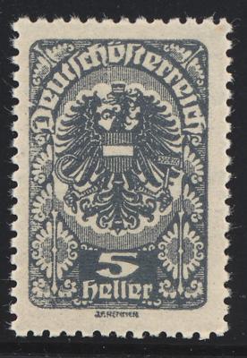 ** - Österr. Nr. 257xc GRAUSCHWARZ, - Stamps