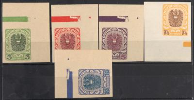 ** - Österr. Nr. 312U/20U (die 2 Kronen doppelt), - Briefmarken