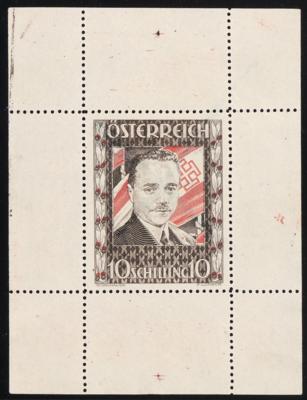 (*) - Österr. Nr. 588 P VIII (10 S Dollfuß), - Francobolli