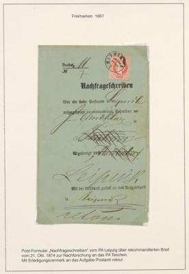 Briefstück/gestempelt/gestempelt - Österr. Monarchie - sammlung Abstempelungen und Entwertungen auf Ausg. 1867, - Známky