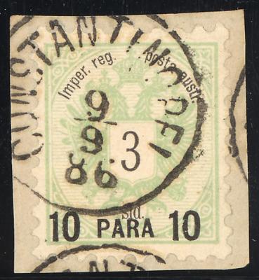 Briefstück - Österr. Levante Nr. 14II - Známky