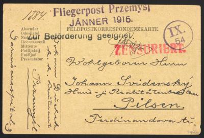 gestempelt - Österr. Feldpost WK I - Fliegerpost Przemysl - 2. Belagerung: 6., - Stamps