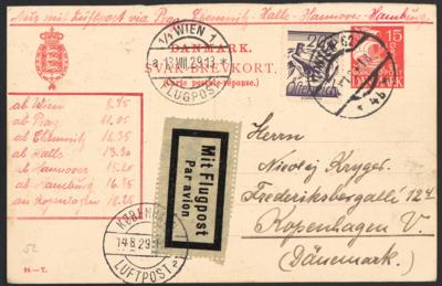 gestempelt - Reichh. Partie Flugpostbelege Österr. 1918/1938 miz Zeppelinpost, - Stamps