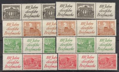 ** - Berlin - Reichh. Partie Zusammendrucke der Ausg. Berliner Bauten 1949, - Briefmarken