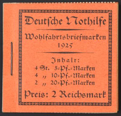 ** - D.Reich - Markenheftchen(MH) Nr. 18.1. (Nothilfe 1925), - Francobolli