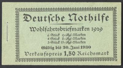 ** - D.Reich - Markenheftchen(MH) Nr. 28.3 (Wohlfahrtsbriefmarken - Briefmarken