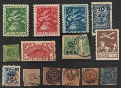 .gestempelt/Briefstück/*/(*) - Alte Sammlungsteile Schweden, - Briefmarken